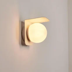 hofstein Applique murale d'extérieur Wimmis Blanc, 1 lumière