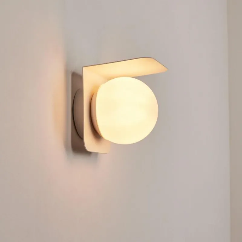 hofstein Applique murale d'extérieur Wimmis Blanc, 1 lumière