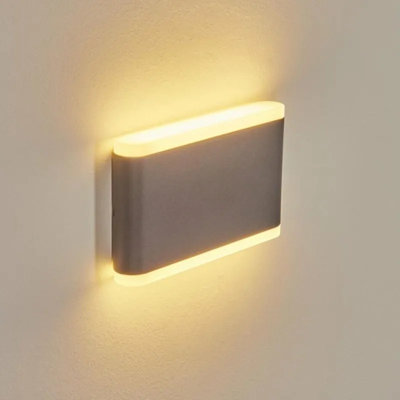 hofstein Applique murale d'extérieur Grude LED Anthracite, 2 lumières