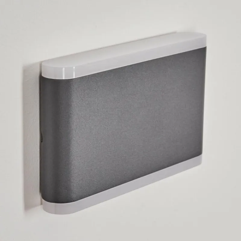 hofstein Applique murale d'extérieur Grude LED Anthracite, 2 lumières