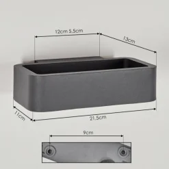 hofstein Applique murale d'extérieur Ekevik LED Anthracite, 1 lumière