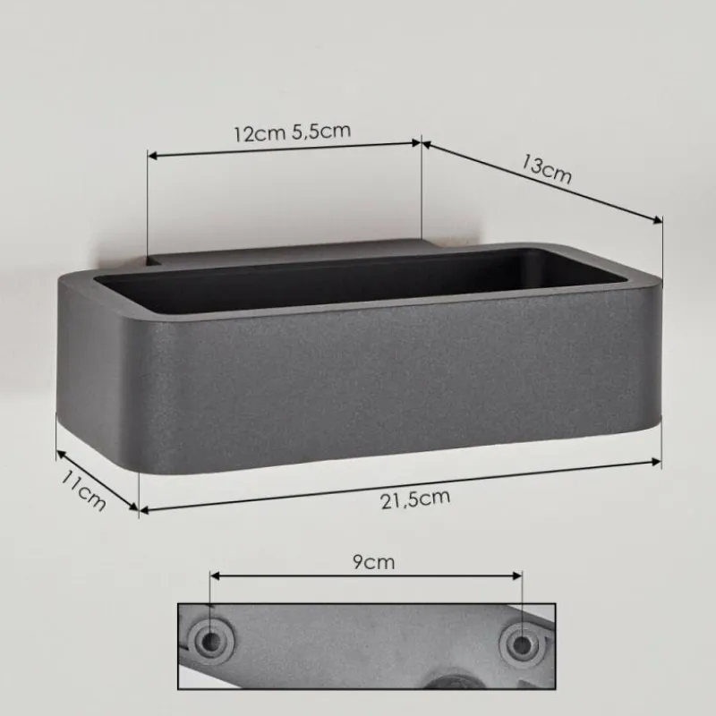 hofstein Applique murale d'extérieur Ekevik LED Anthracite, 1 lumière
