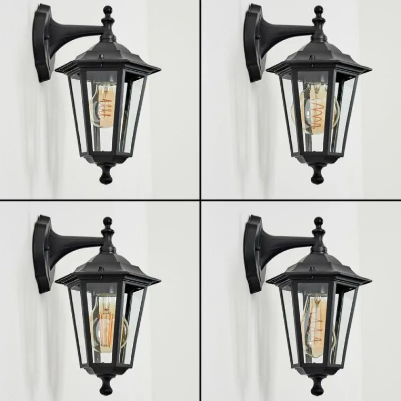 Luminaires Rustiques-hofstein Applique murale d'extérieur Loria Noir, 1 lumière