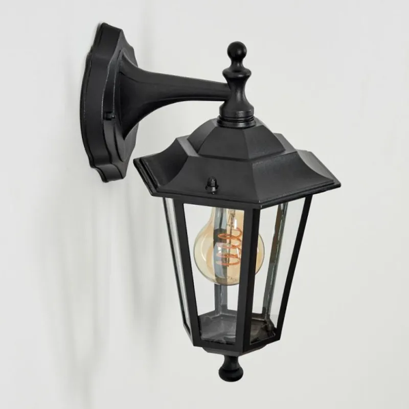 Luminaires Rustiques-hofstein Applique murale d'extérieur Loria Noir, 1 lumière