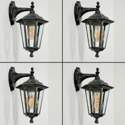 Luminaires Rustiques-hofstein Applique murale d'extérieur Loria Gris, Noir, Argenté, 1 lumière