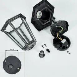 Luminaires Rustiques-hofstein Applique murale d'extérieur Loria Gris, Noir, Argenté, 1 lumière