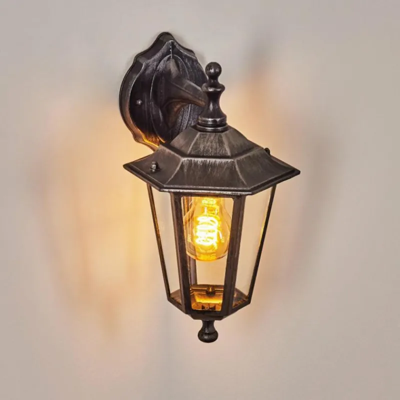 Luminaires Rustiques-hofstein Applique murale d'extérieur Loria Gris, Noir, Argenté, 1 lumière