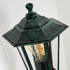 Luminaires Rustiques-hofstein Applique murale d'extérieur Loria Vert, Noir, 1 lumière