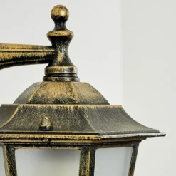 Lampes Dorées-hofstein Applique murale d'extérieur Loria Or, Noir, 1 lumière