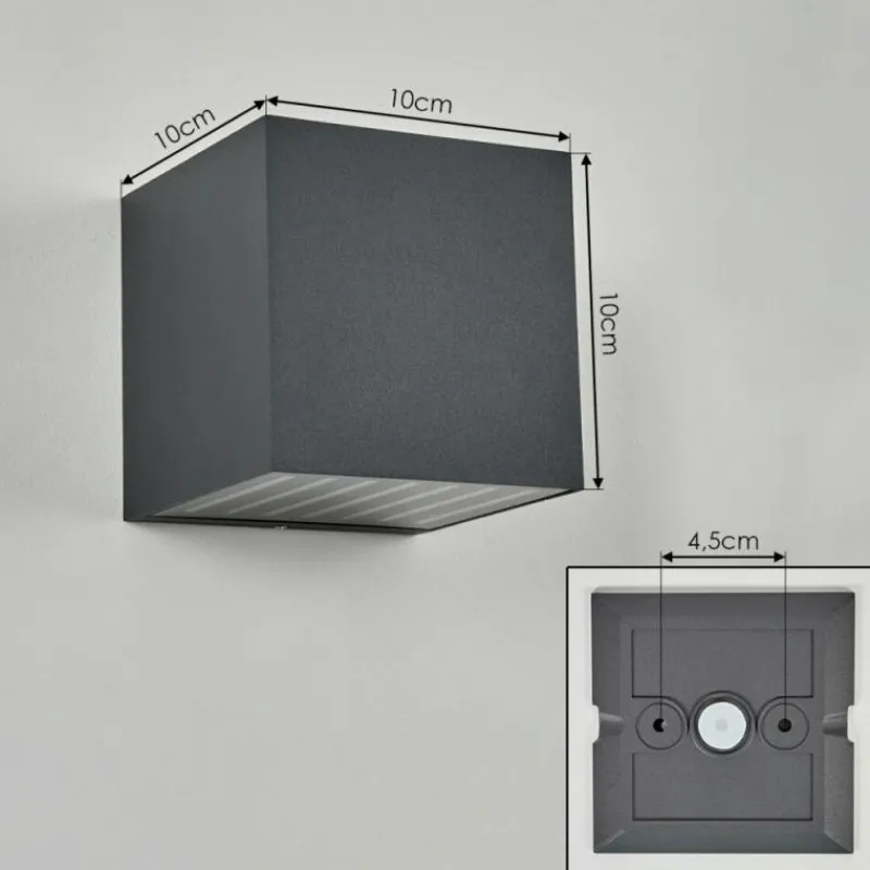 hofstein Applique murale d'extérieur Barrero LED Anthracite, 1 lumière