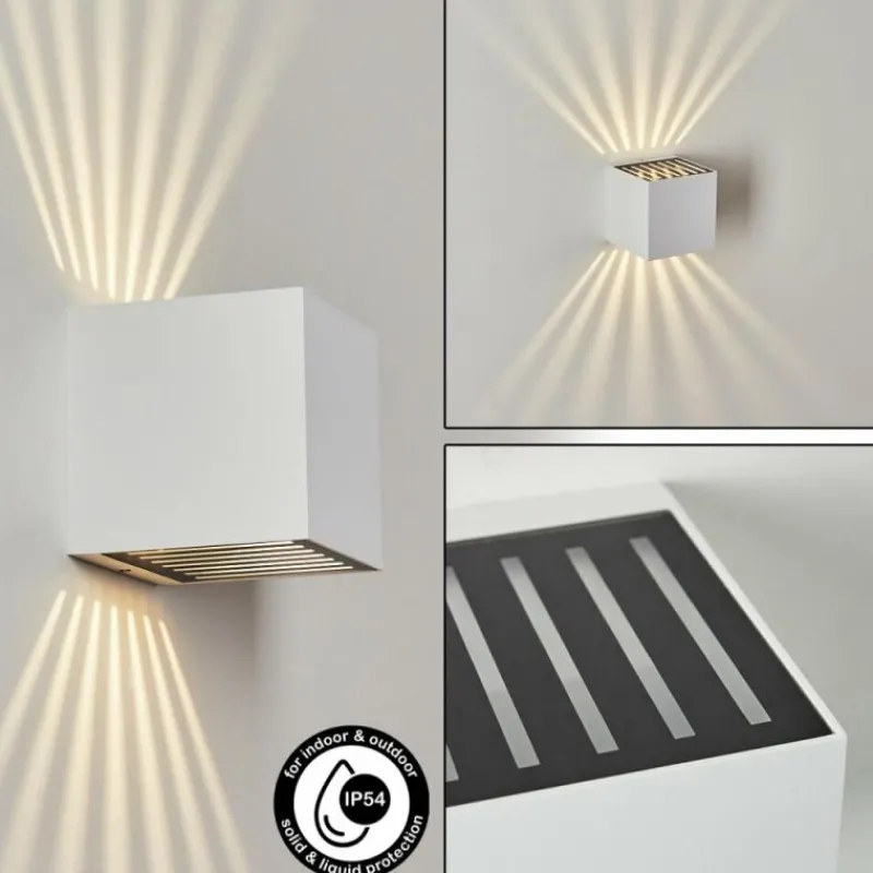 hofstein Applique murale d'extérieur Barrero LED Blanc, 1 lumière