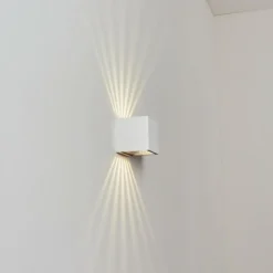 hofstein Applique murale d'extérieur Barrero LED Blanc, 1 lumière