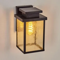 hofstein Applique murale d'extérieur Tieva Noir, 1 lumière