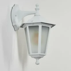 Luminaires Rustiques-hofstein Applique murale d'extérieur Loria Blanc, 1 lumière