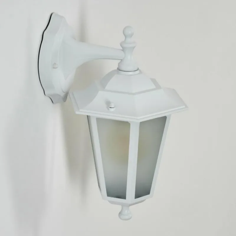 Luminaires Rustiques-hofstein Applique murale d'extérieur Loria Blanc, 1 lumière