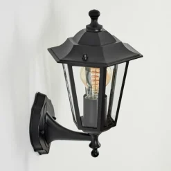 Luminaires Rustiques-hofstein Applique murale d'extérieur Loria Noir, 1 lumière