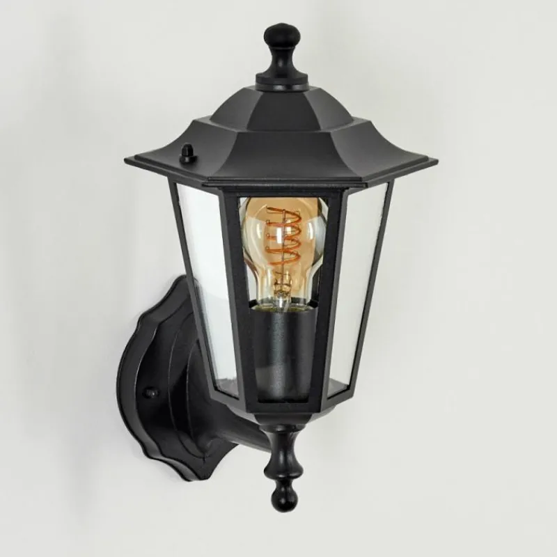 Luminaires Rustiques-hofstein Applique murale d'extérieur Loria Noir, 1 lumière