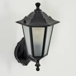 Luminaires Rustiques-hofstein Applique murale d'extérieur Loria Noir, 1 lumière