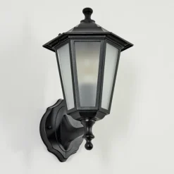 Luminaires Rustiques-hofstein Applique murale d'extérieur Loria Noir, 1 lumière