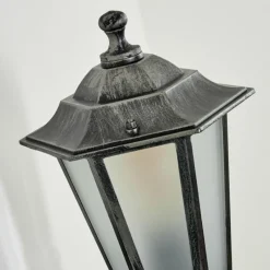 Luminaires Rustiques-hofstein Applique murale d'extérieur Loria Noir, Argenté, 1 lumière