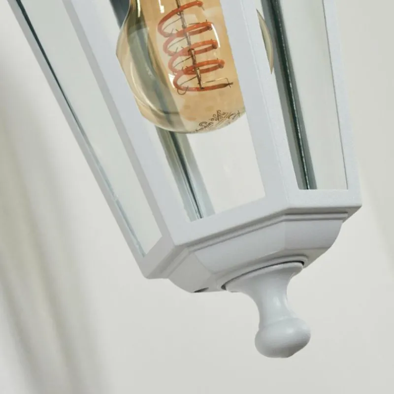 Luminaires Rustiques-hofstein Applique murale d'extérieur Loria Blanc, 1 lumière