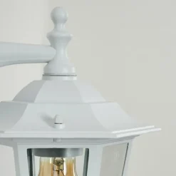 Luminaires Rustiques-hofstein Applique murale d'extérieur Loria Blanc, 1 lumière