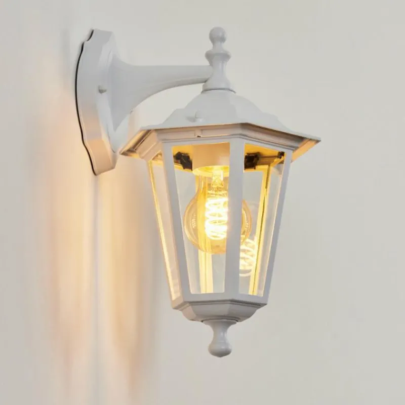 Luminaires Rustiques-hofstein Applique murale d'extérieur Loria Blanc, 1 lumière