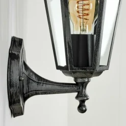 Luminaires Rustiques-hofstein Applique murale d'extérieur Loria Noir, 1 lumière