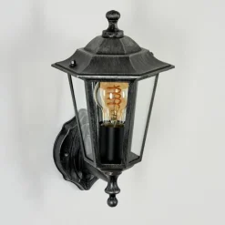 Luminaires Rustiques-hofstein Applique murale d'extérieur Loria Noir, 1 lumière
