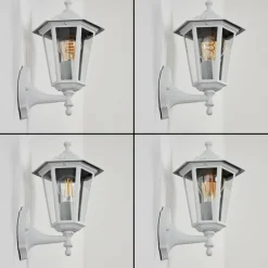 Luminaires Rustiques-hofstein Applique murale d'extérieur Loria Blanc, 1 lumière