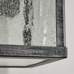 hofstein Applique murale d'extérieur Tieva Noir, Argenté, 1 lumière