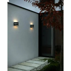 Luminaires Nordlux Applique murale d'extérieur Nordlux SIBELIS Noir, 1 lumière