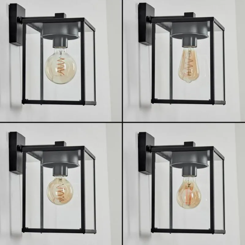 hofstein Applique murale d'extérieur Gramilla Noir, 1 lumière