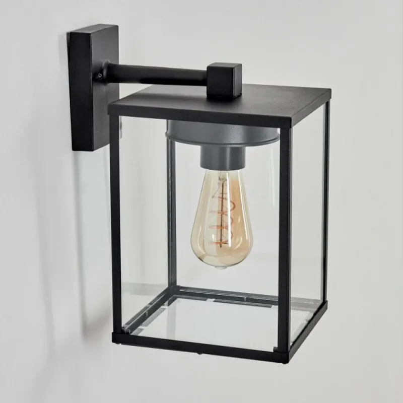 hofstein Applique murale d'extérieur Gramilla Noir, 1 lumière