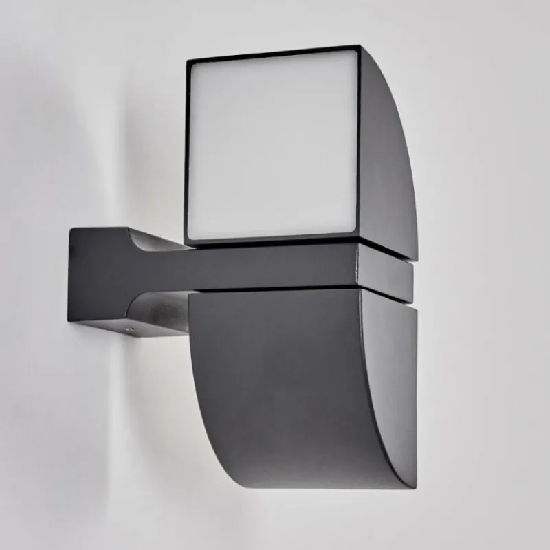 hofstein Applique murale d'extérieur Kontenga LED Anthracite, 2 lumières