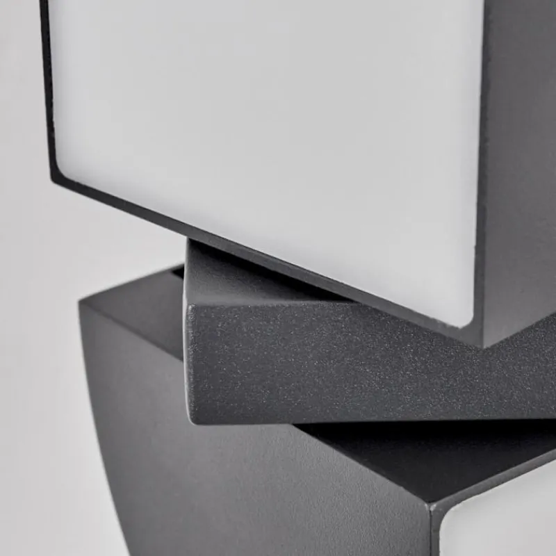 hofstein Applique murale d'extérieur Kontenga LED Anthracite, 2 lumières