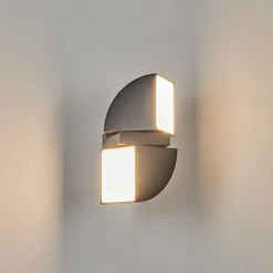 hofstein Applique murale d'extérieur Kontenga LED Anthracite, 2 lumières