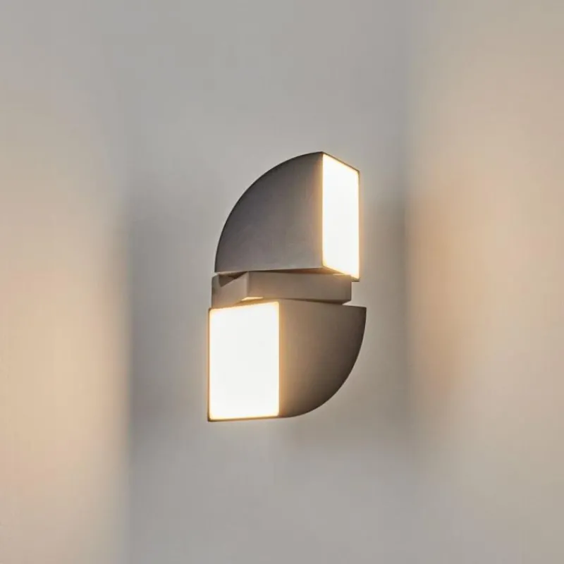 hofstein Applique murale d'extérieur Kontenga LED Anthracite, 2 lumières