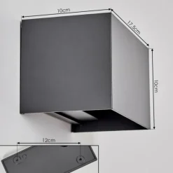 hofstein Applique murale d'extérieur Tamarin LED Anthracite, 1 lumière