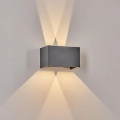 hofstein Applique murale d'extérieur Tamarin LED Anthracite, 1 lumière