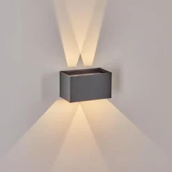 hofstein Applique murale d'extérieur Tamarin LED Anthracite, 1 lumière