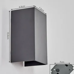 hofstein Applique murale d'extérieur Tamarin LED Anthracite, 1 lumière