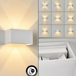 hofstein Applique murale d'extérieur Tamarin LED Blanc, 1 lumière