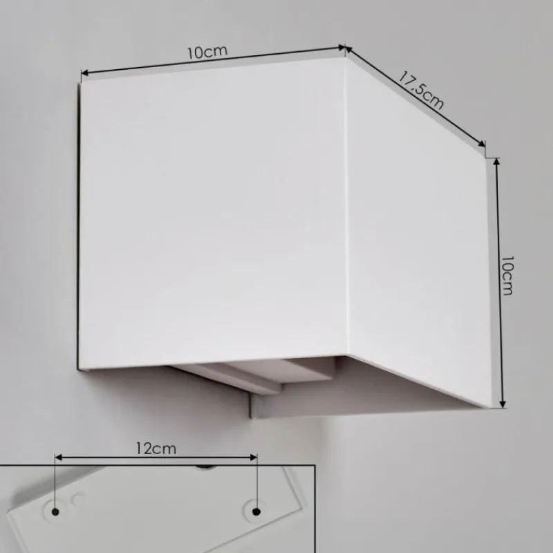 hofstein Applique murale d'extérieur Tamarin LED Blanc, 1 lumière