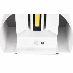 Luminaires Reality Applique murale d'extérieur Reality TALENT LED Blanc, 2 lumières, Détecteur de mouvement