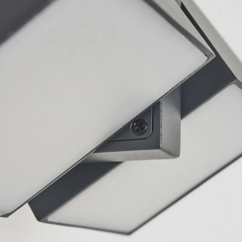 hofstein Applique murale d'extérieur Kontenga LED Anthracite, 2 lumières