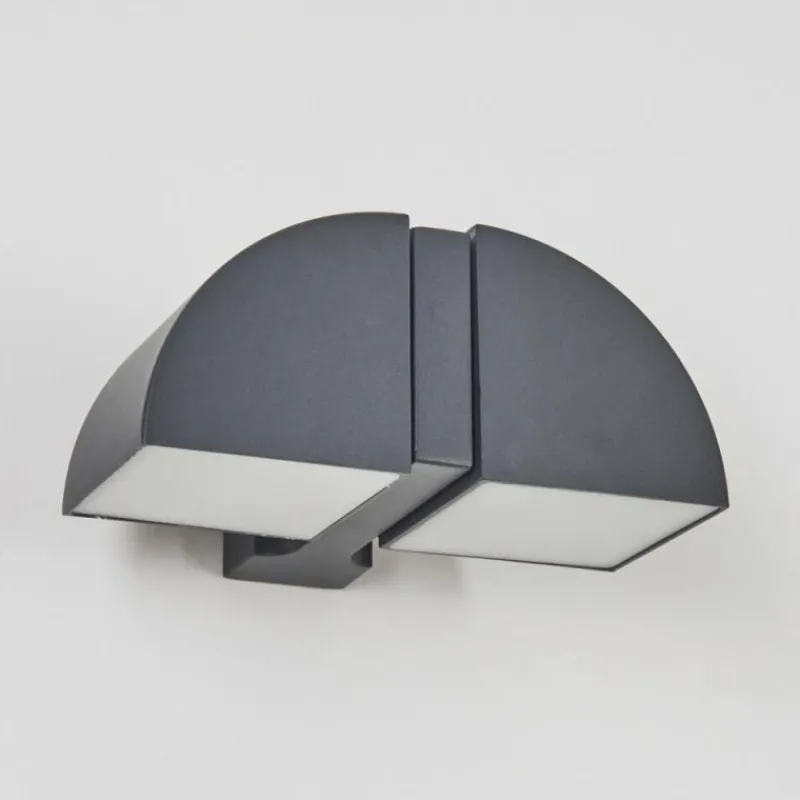 hofstein Applique murale d'extérieur Kontenga LED Anthracite, 2 lumières