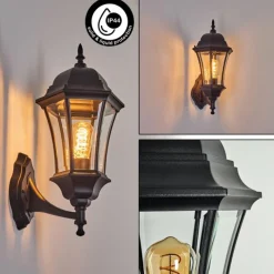 Luminaires Rustiques-hofstein Applique murale d'extérieur Etoe Noir, 1 lumière