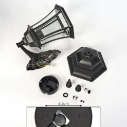 Luminaires Rustiques-hofstein Applique murale d'extérieur Etoe Noir, 1 lumière