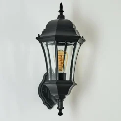 Luminaires Rustiques-hofstein Applique murale d'extérieur Etoe Noir, 1 lumière